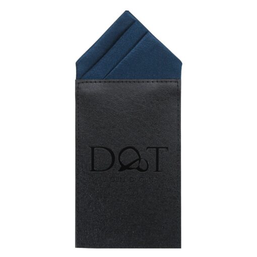 White Satin Pre-Folded Pocket Square One Peak