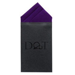 White Satin Pre-Folded Pocket Square One Peak