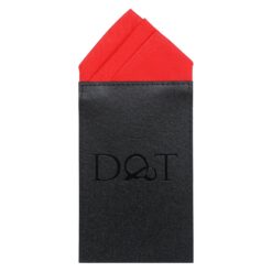 White Satin Pre-Folded Pocket Square One Peak