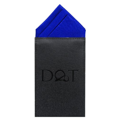 White Satin Pre-Folded Pocket Square One Peak