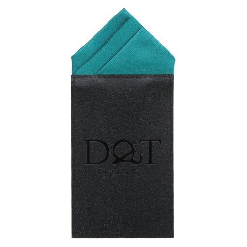 White Satin Pre-Folded Pocket Square One Peak
