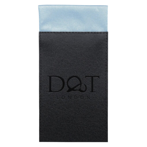 White Satin Pre-Folded Pocket Square Fold