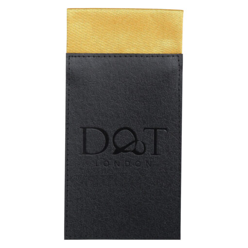White Satin Pre-Folded Pocket Square Fold