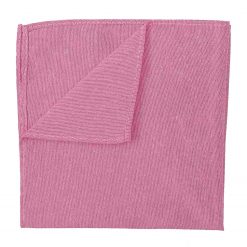 Amaranth Pink Chambray Cotton Pocket Square