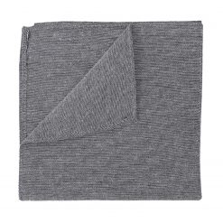 Charcoal Chambray Cotton Pocket Square