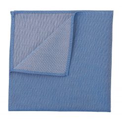 Parisian Blue Chambray Cotton Pocket Square