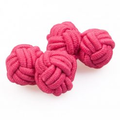 Hot Pink Knot Cufflinks