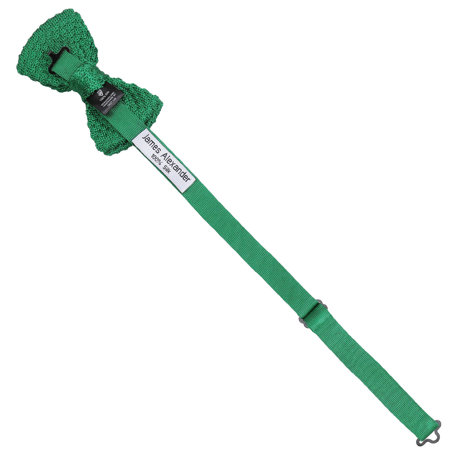 Emerald Green Grenadine Silk Knitted Pre-Tied Bow Tie Emerald Green Grenadine Silk Knitted Pre-Tied Bow Tie