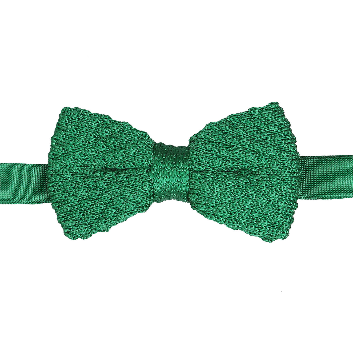 Emerald Green Grenadine Silk Knitted Pre-Tied Bow Tie Emerald Green Grenadine Silk Knitted Pre-Tied Bow Tie