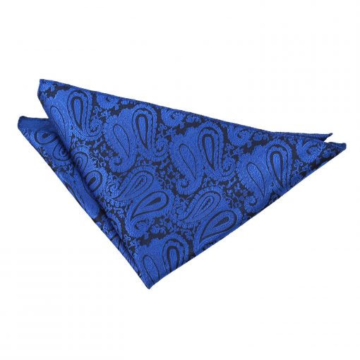 Royal Blue Paisley Pocket Square