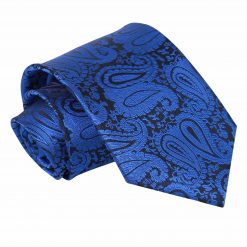 Royal Blue Paisley Classic Tie