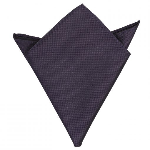 Dark Purple Plain Silk Pocket Square