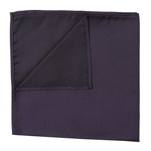 Dark Purple Plain Silk Pocket Square