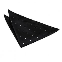 Black Pin Dot Pocket Square