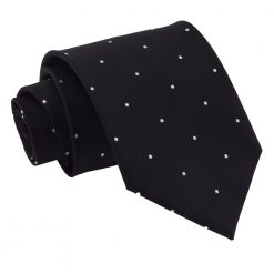 Black Pin Dot Classic Tie