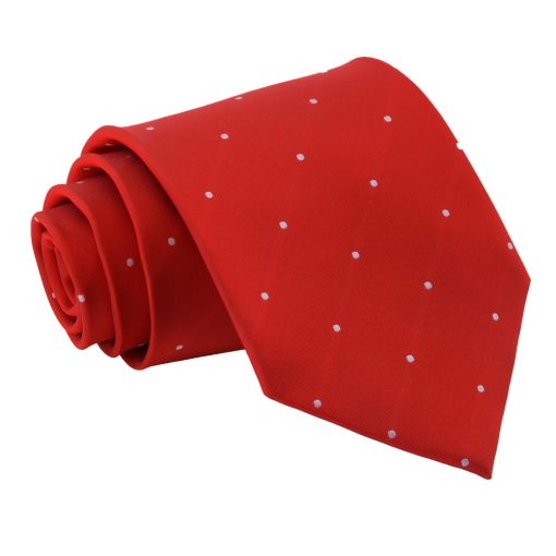 Dark Red Pin Dot Tie