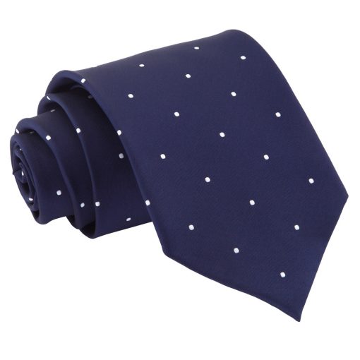 Navy Blue Pin Dot Classic Tie