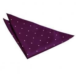 Purple Pin Dot Pocket Square