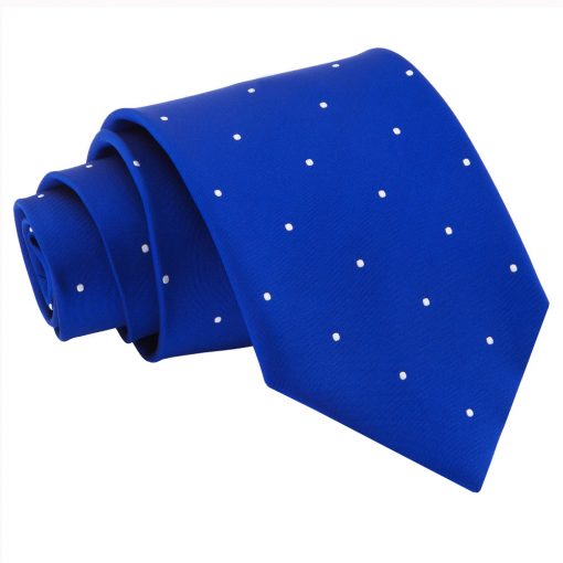 Royal Blue Pin Dot Classic Tie