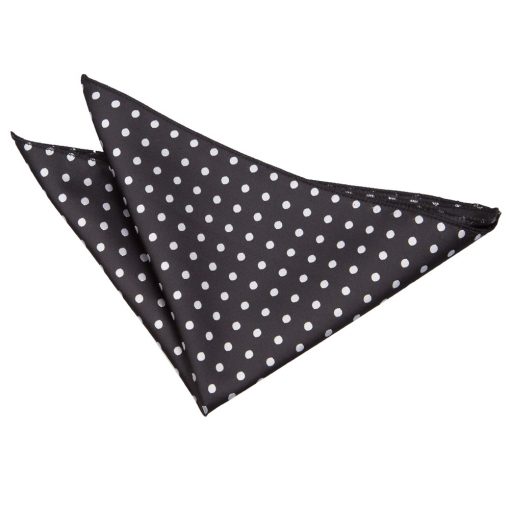 Black Polka Dot Classic Pocket Square