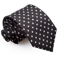 Black Polka Dot Tie