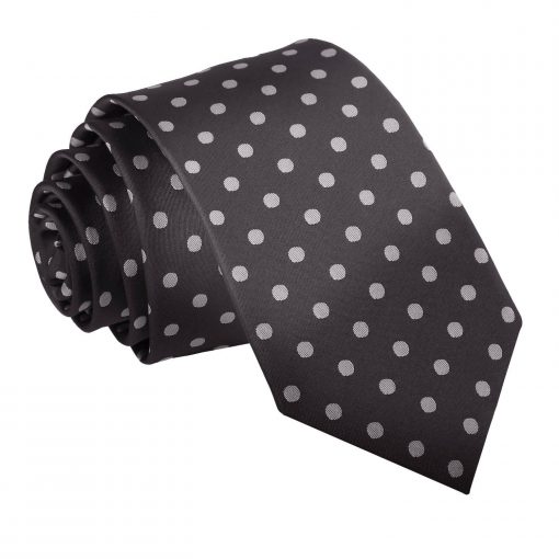 Black Polka Dot Classic Slim Tie