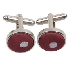 Burgundy Polka Dot Classic Slim Tie