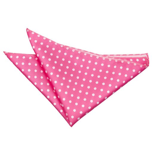 Hot Pink Polka Dot Classic Pocket Square