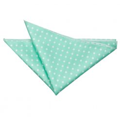 Mint Green Polka Dot Classic Pocket Square