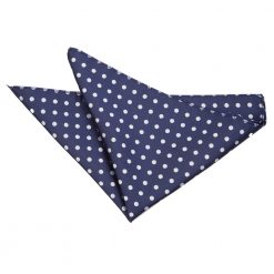 Navy Blue Polka Dot Classic Pre-Tied Bow Tie
