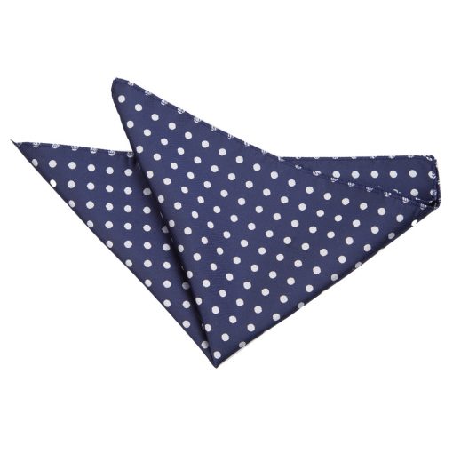 Navy Blue Polka Dot Classic Pocket Square