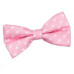 Pink Polka Dot Classic Pre-Tied Thistle Bow Tie