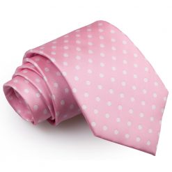 Pink Polka Dot Classic Tie