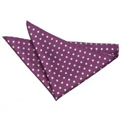 Purple Polka Dot Classic Pocket Square