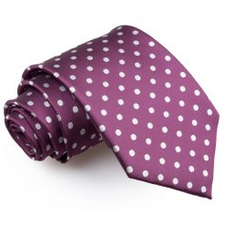 Purple Polka Dot Classic Tie