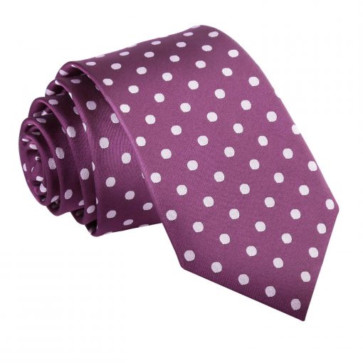 Purple Polka Dot Classic Slim Tie