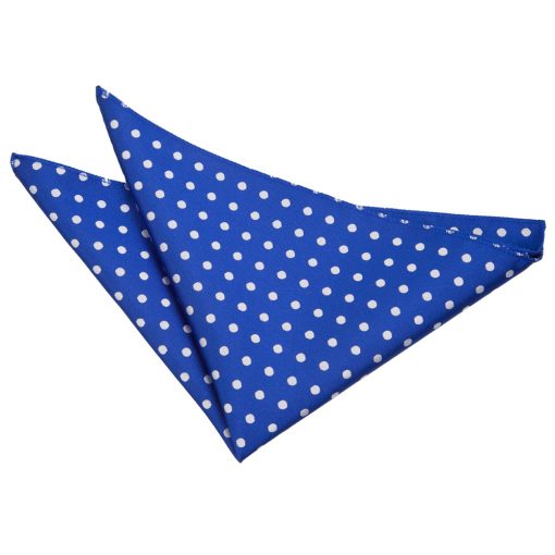 Royal Blue Polka Dot Classic Pocket Square