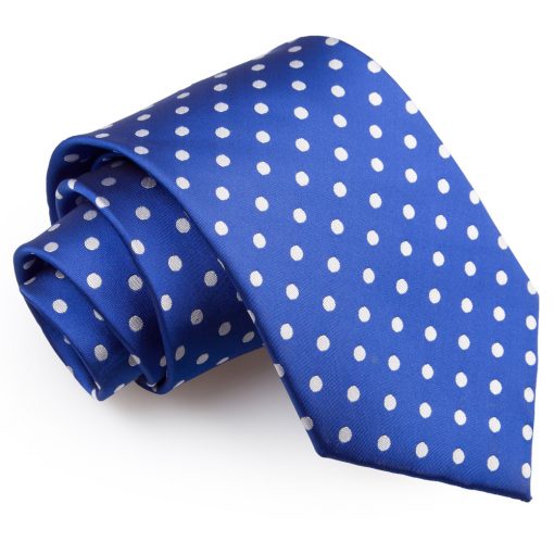 Royal Blue Polka Dot Classic Tie