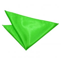 Apple Green Satin Pocket Square