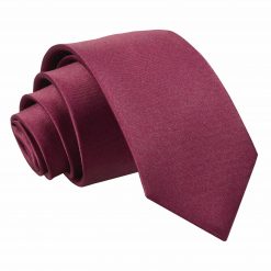 Burgundy Satin Pocket Square