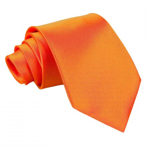 Burnt Orange Satin Classic Tie