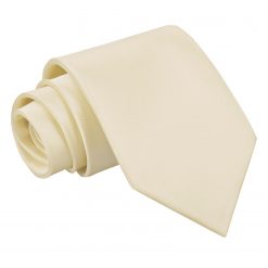 Champagne Satin Extra Long Tie