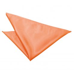 Coral Satin Pocket Square