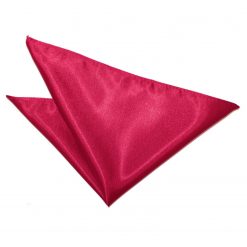 Crimson Red Satin Pocket Square