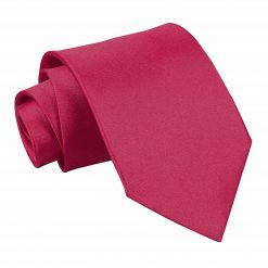 Crimson Red Satin Classic Tie