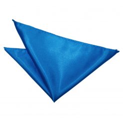 Electric Blue Satin Pocket Square