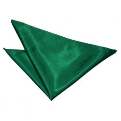 Emerald Green Satin Pre-Folded Pocket Square Fold