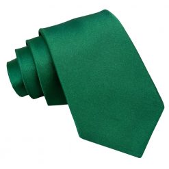 Emerald Green Satin Extra Long Tie