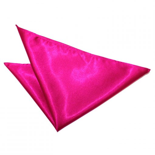 Hot Pink Satin Pocket Square