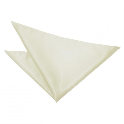 Ivory Satin Pocket Square